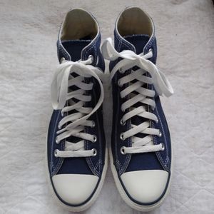 Converse High Top Blue Sneakers